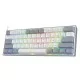 Redragon Fizz K617 White and Grey- RED SWITCH Redragon Fizz K617 White and Grey- RED SWITCH